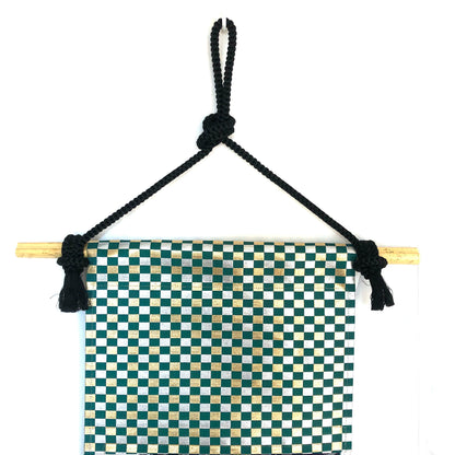 Unique handmade Japanese tapestry - kimono and obi remake - year of the dragon