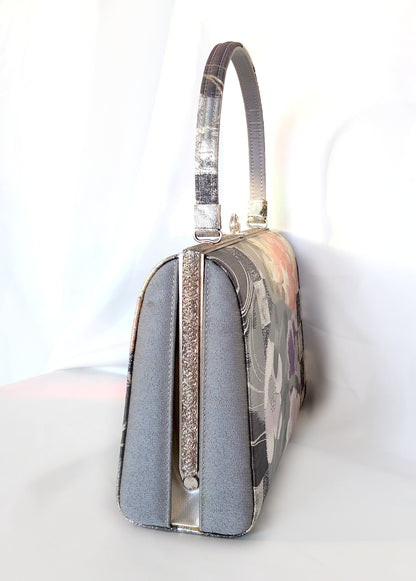 Vintage kimono handbag - flowers of four seasons