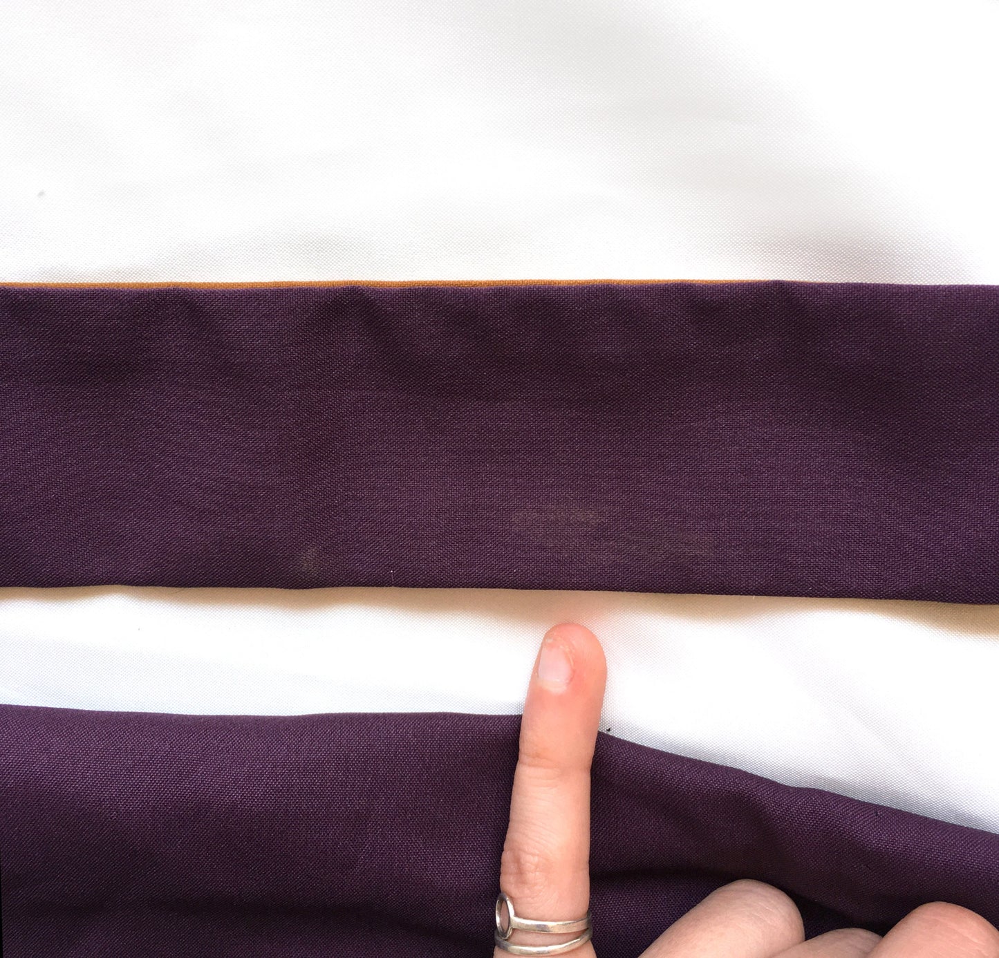 Vintage style hakama skirt for children - gradient purple and ocher