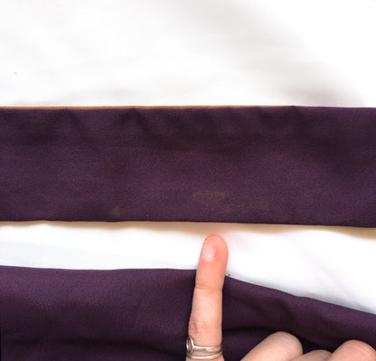 Vintage style hakama skirt for children - gradient purple and ocher