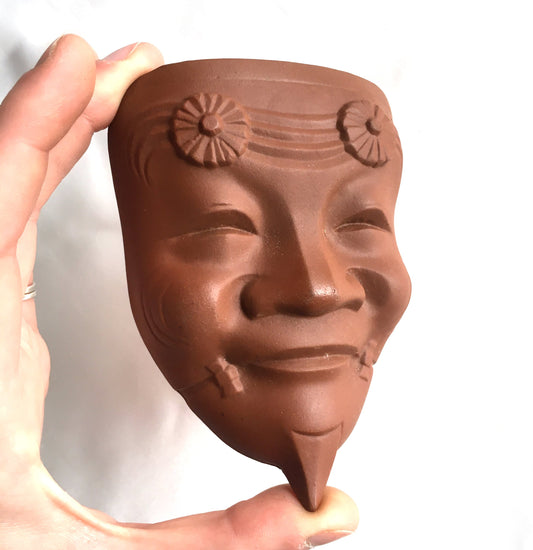 Miniature Japanese clay masks - noh theather - different types available