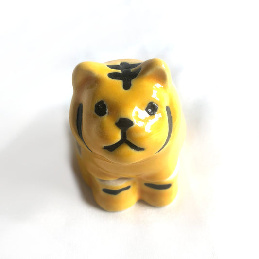 Miniature incense dish / trinket box - cute tiger