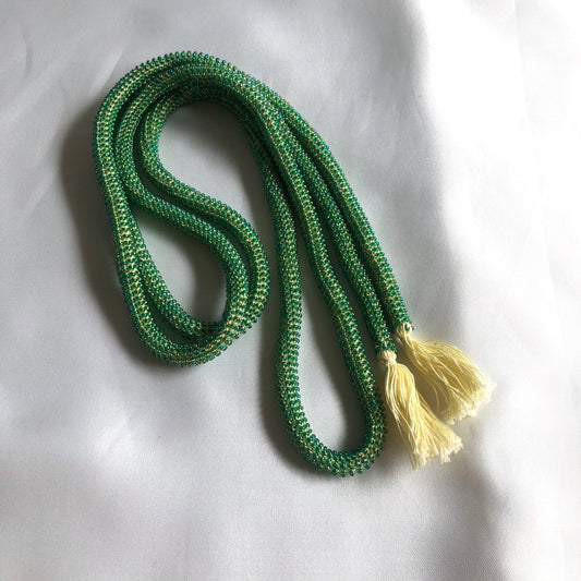 Beaded obijime - different colors available