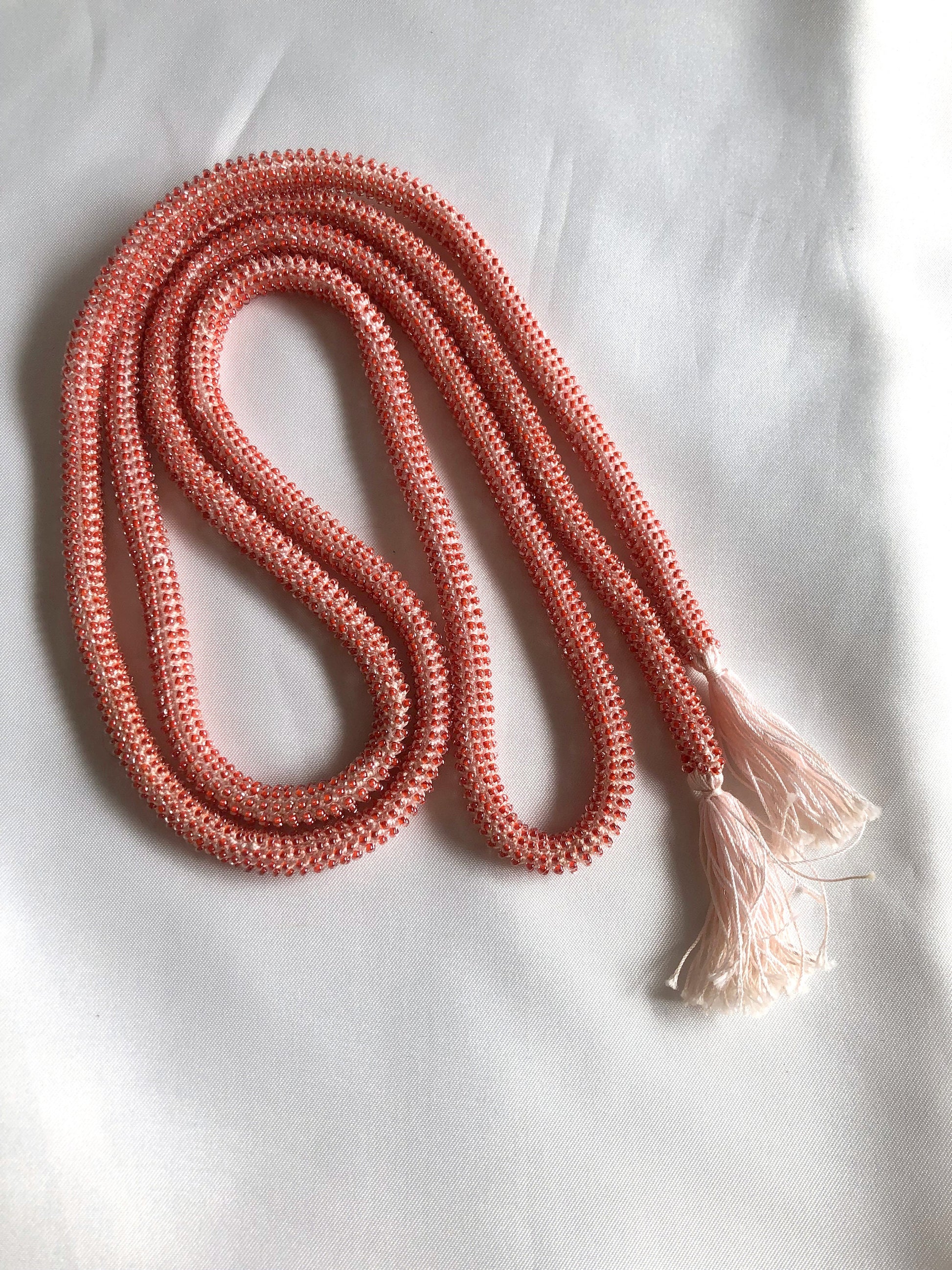 Beaded obijime - different colors available