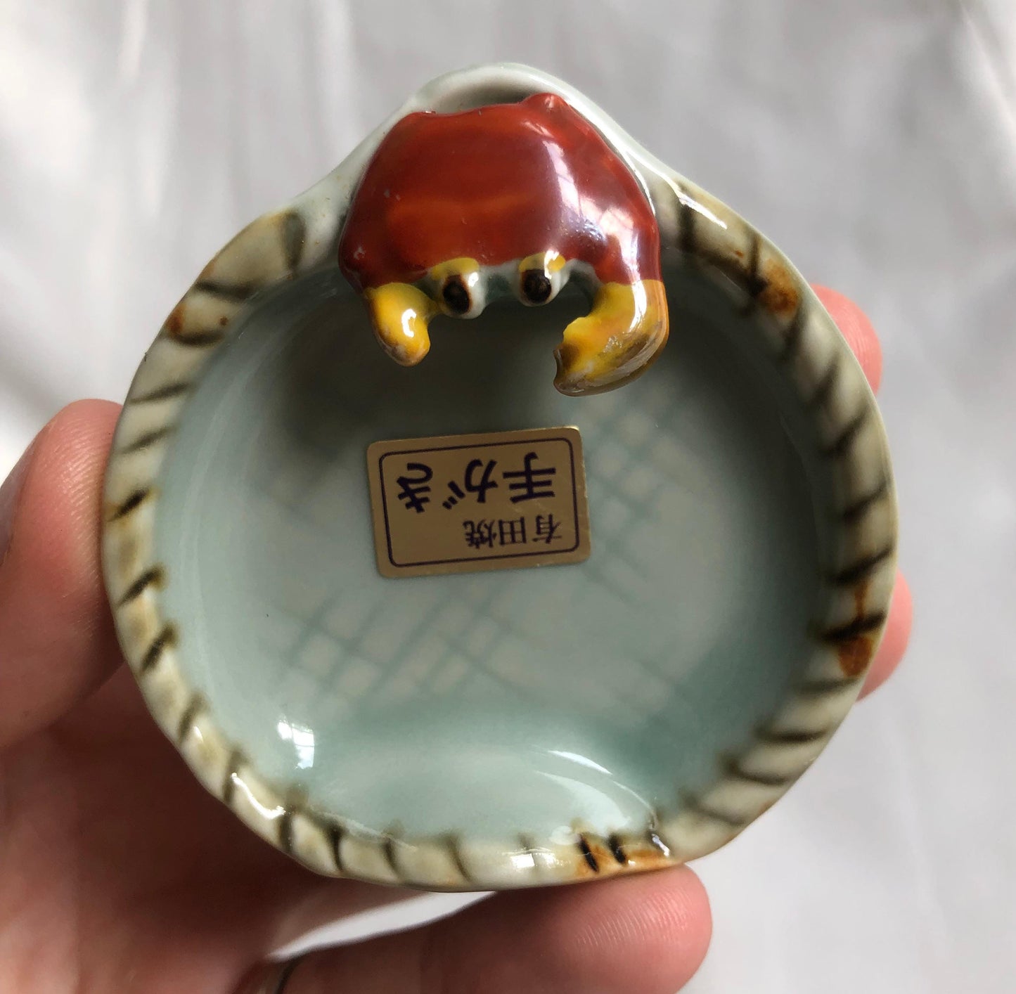 Miniature Japanese plates - crabs (set of 5)