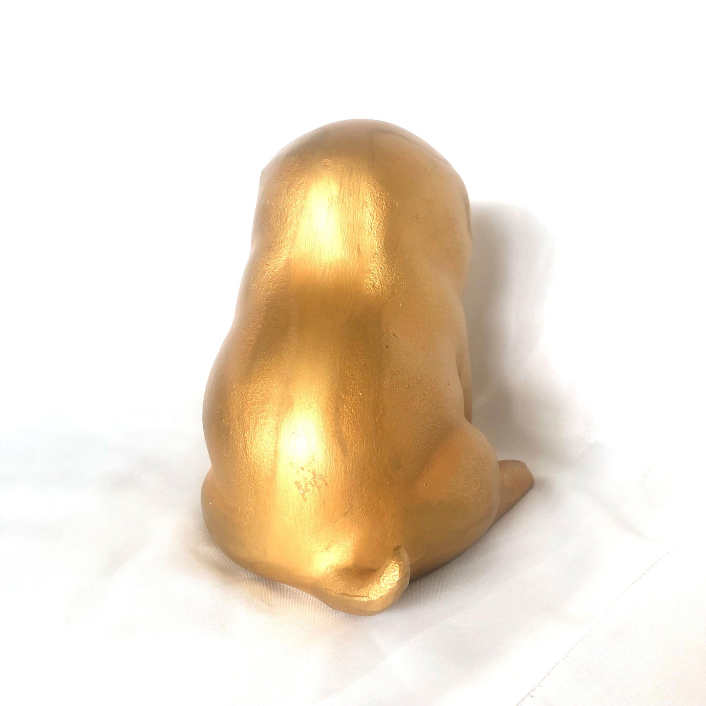 Cute Chinese zodiac sign iron cast statuette - puppy