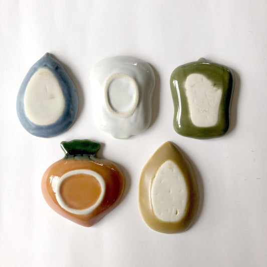 Miniature plates - Japanese die cut vegetables (set of 5)