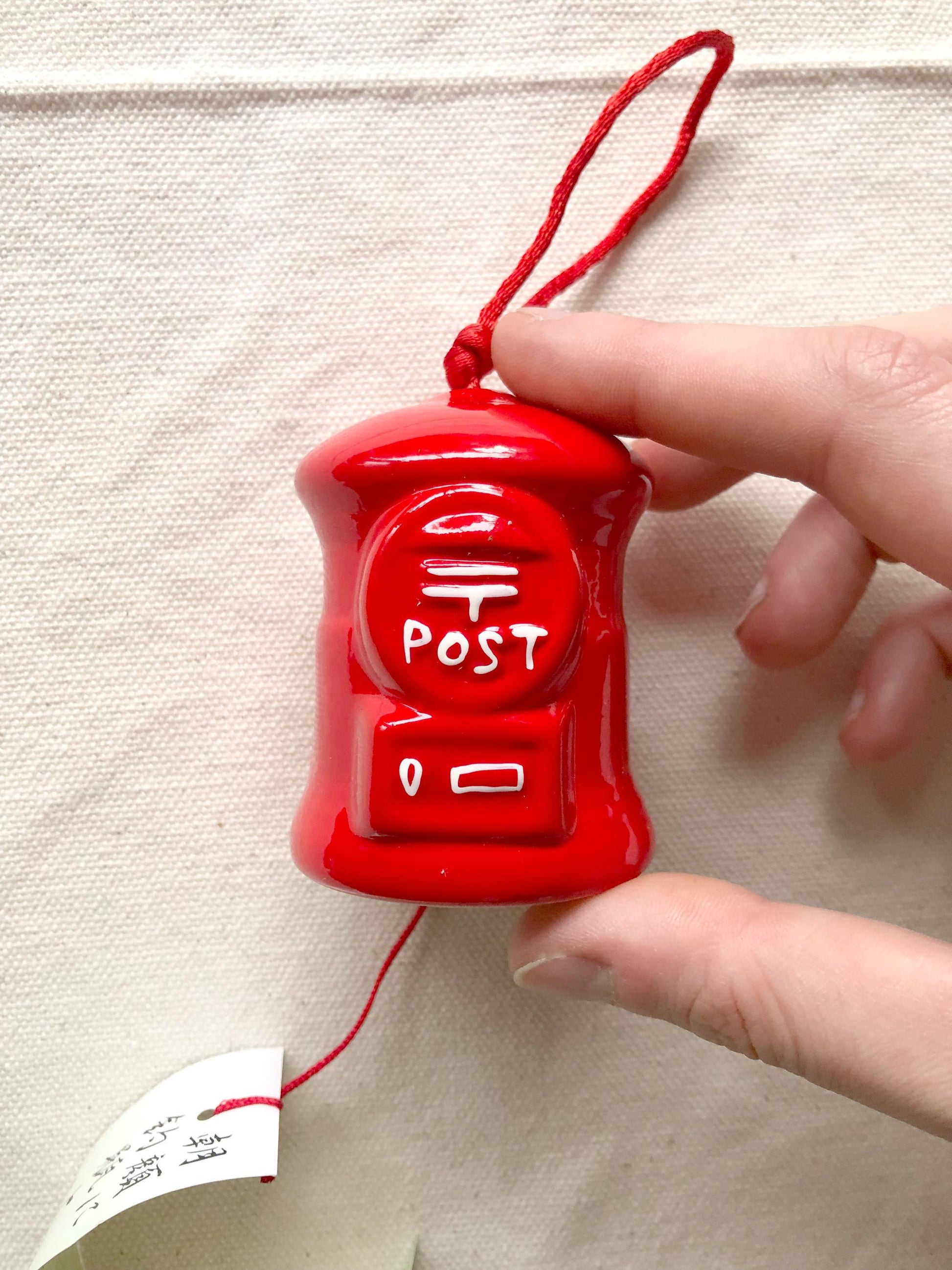 Japanese mailbox - ceramic wind chime (fuurin)