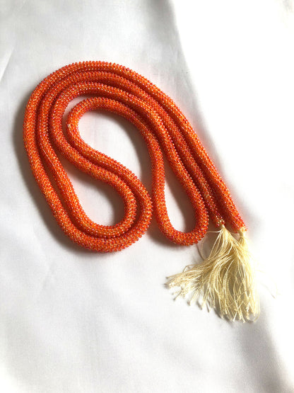 Beaded obijime - different colors available