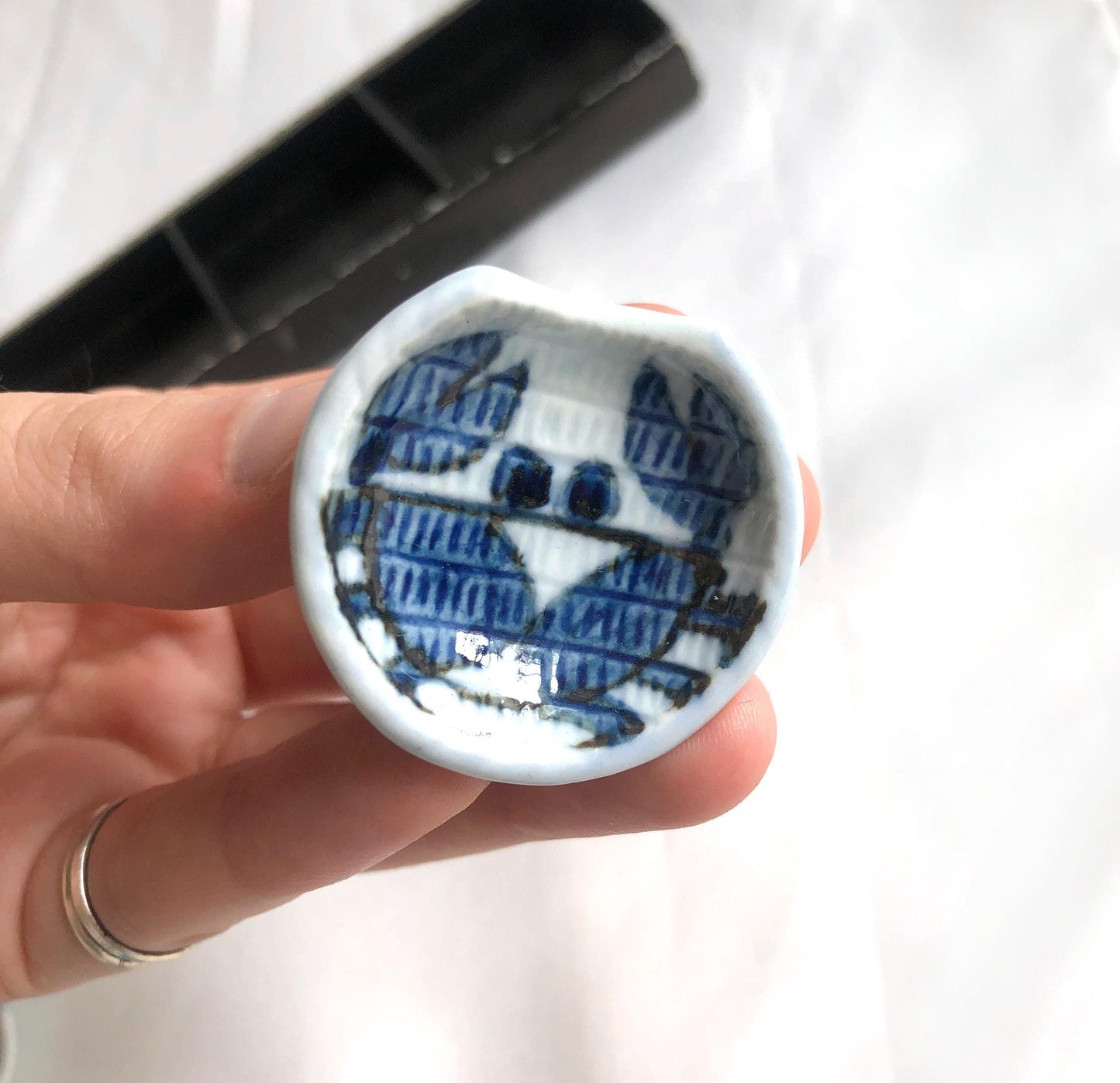 Miniature Japanese plates - crabs (set of 5)