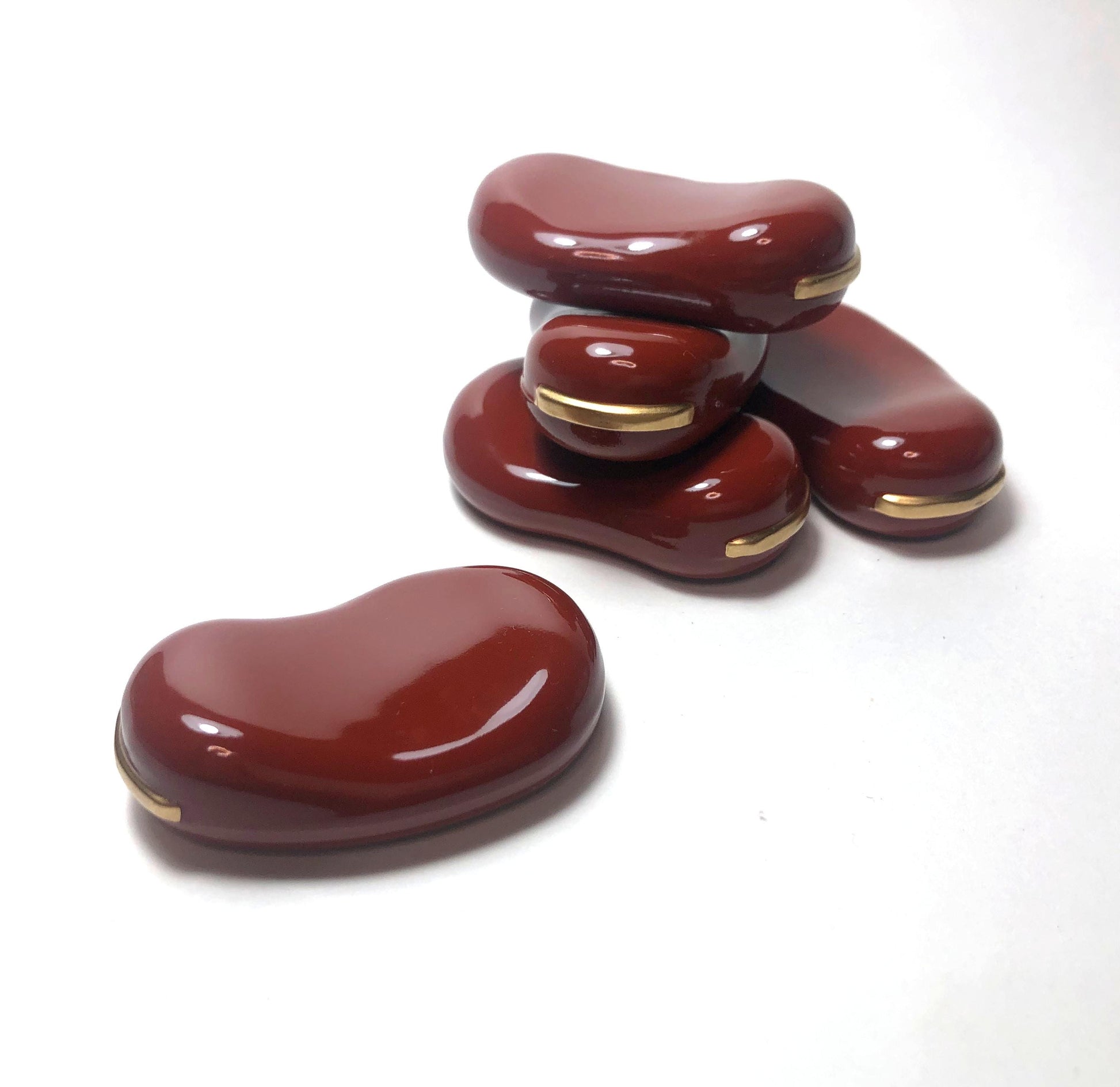 Cute Japanese hashioki - chopstick rests - lucky beans fukumame