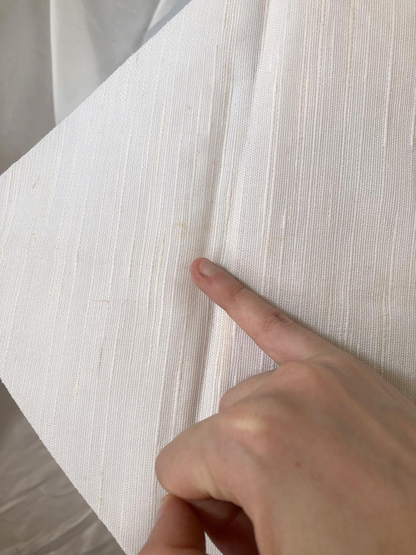 Refined Japanese summer Nagoya obi - white and beige bamboo lattice