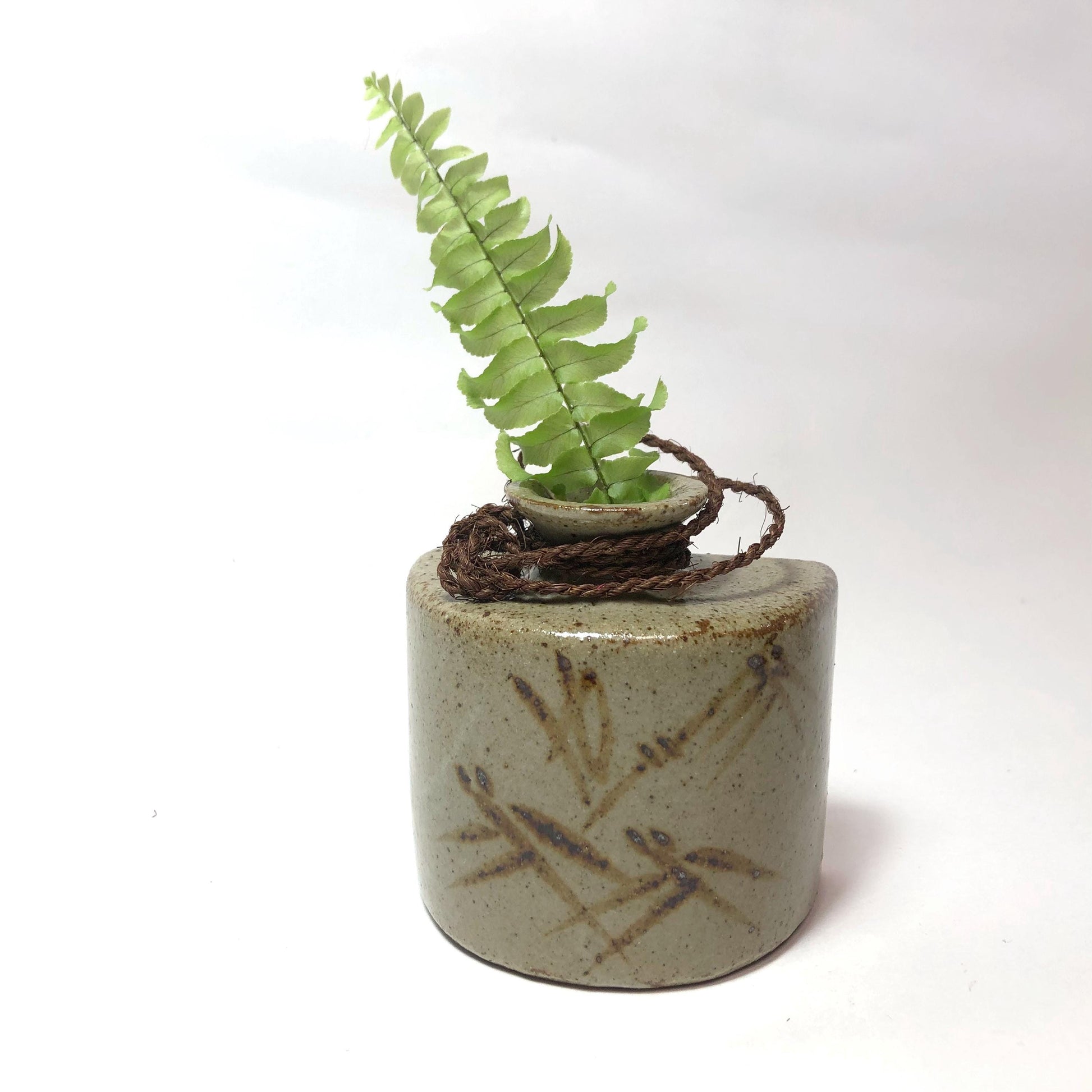 Japanese single bud vase - miniature hanging vase