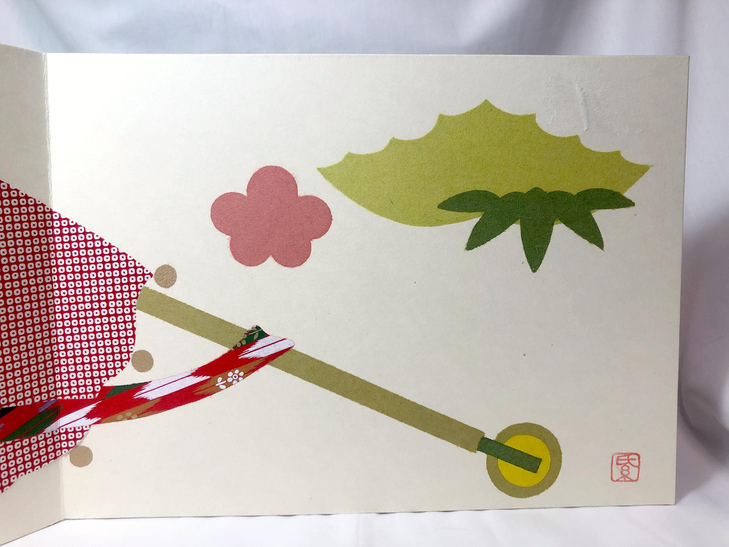 Miniature Japanese folding screen - toy horse