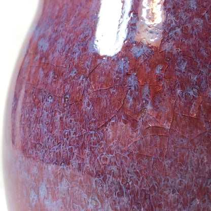 Japanese single bud vase - funky purple gourd