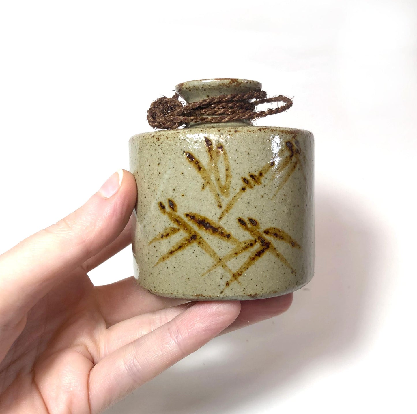 Japanese single bud vase - miniature hanging vase