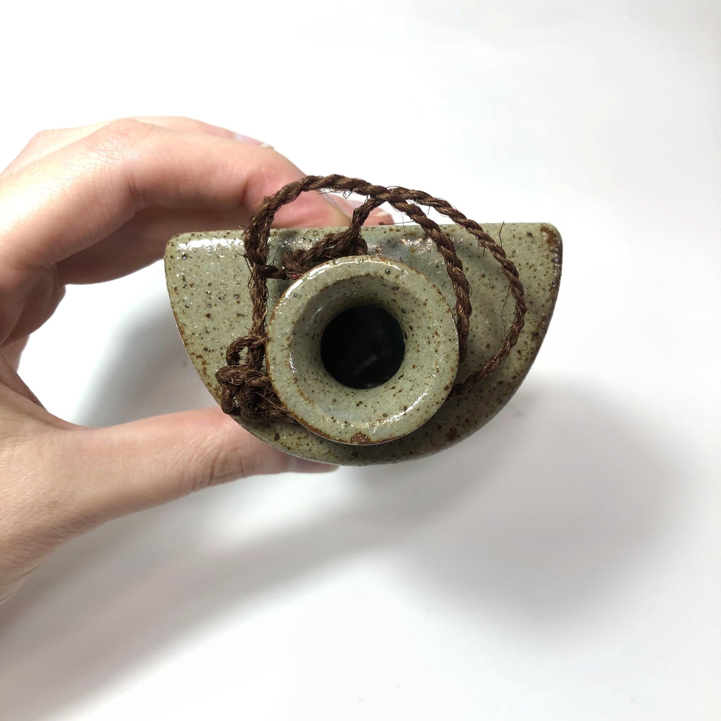 Japanese single bud vase - miniature hanging vase