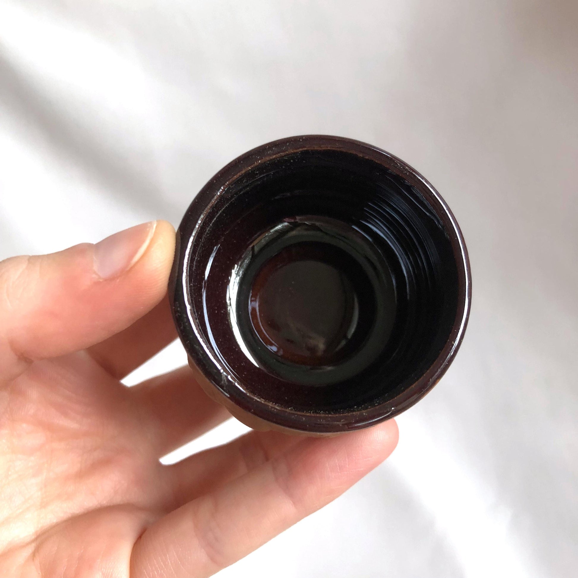 Cute Japanese sake bottle set - small daruma