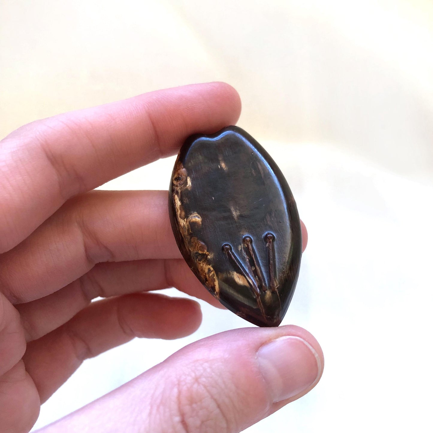 Japanese hashioki - chopstick rests - sakura petals made of sakura bark