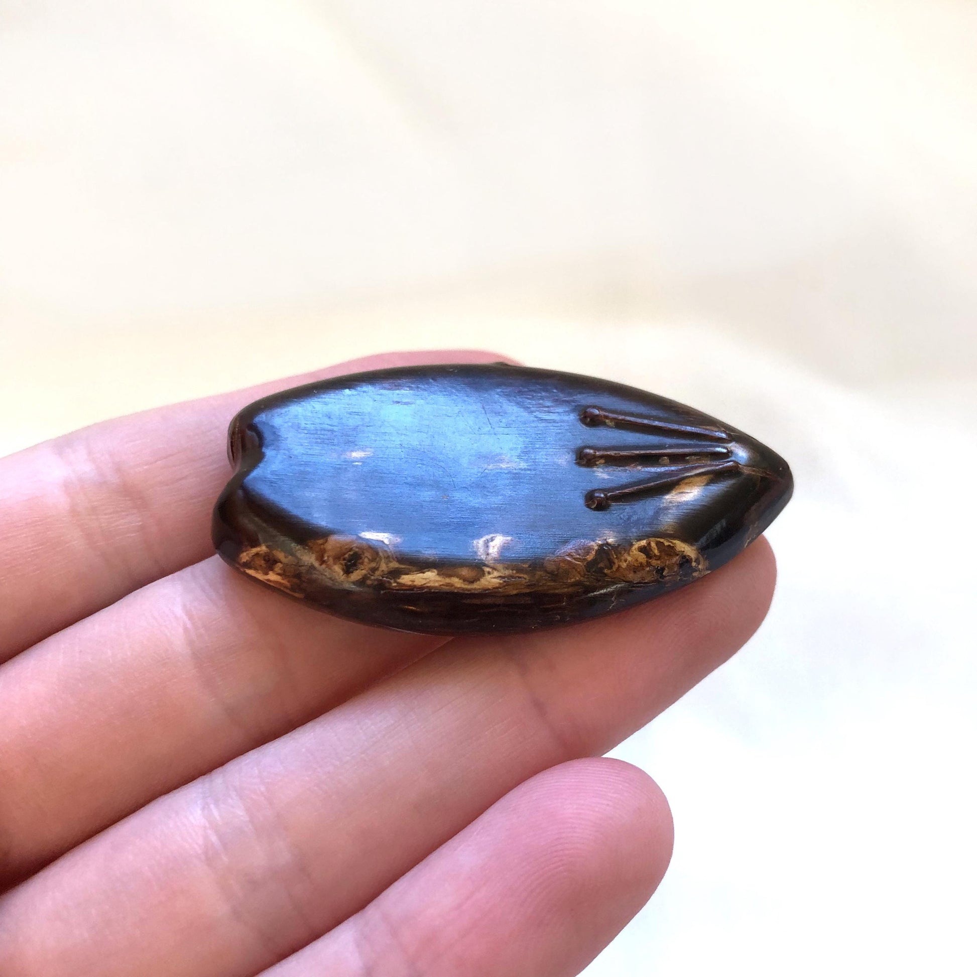 Japanese hashioki - chopstick rests - sakura petals made of sakura bark