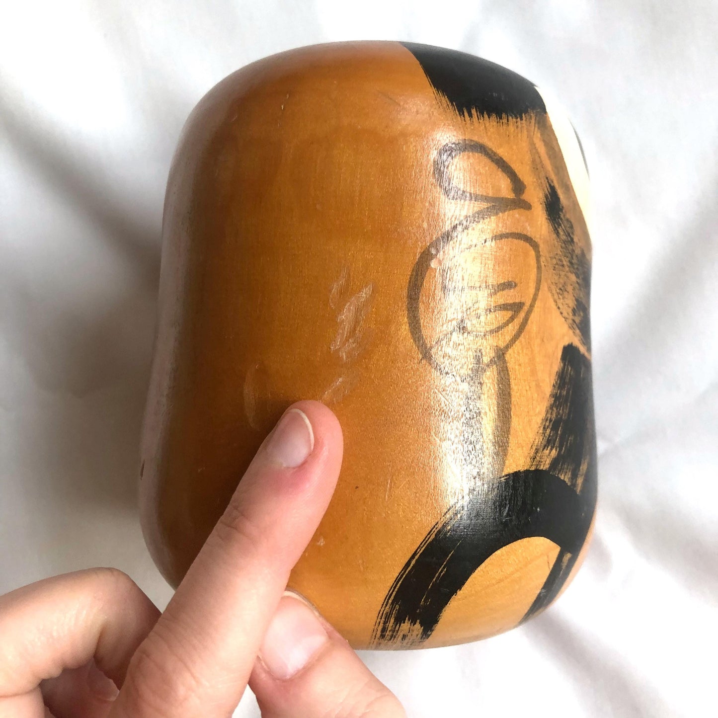 Wooden Daruma figurine - Zuiganji Temple