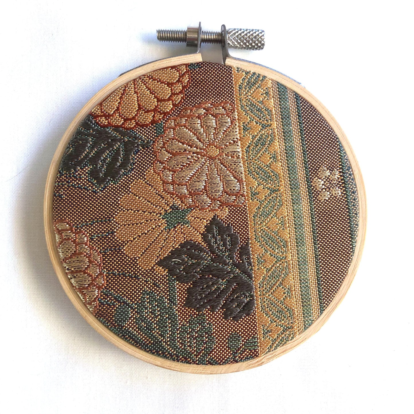 Vintage obi wall hanging - tondo 8cm