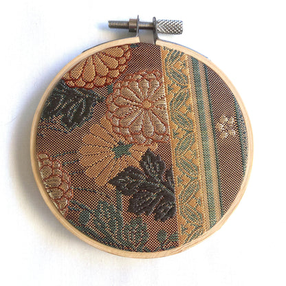 Vintage obi wall hanging - tondo 8cm