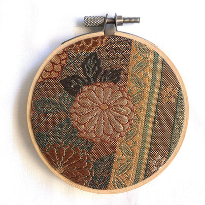 Vintage obi wall hanging - tondo 8cm