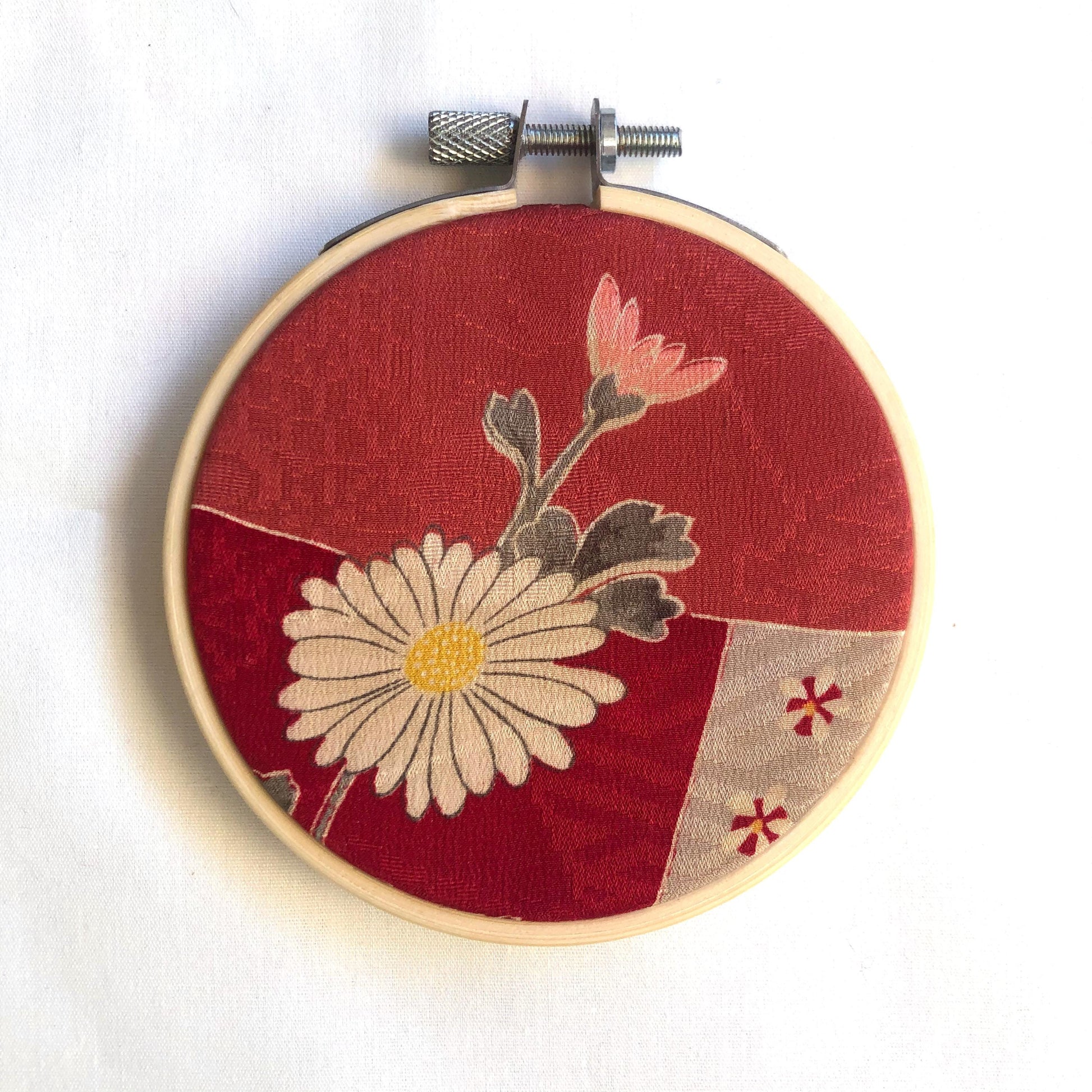 Vintage kimono wall hanging - tondo 8cm