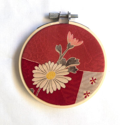 Vintage kimono wall hanging - tondo 8cm