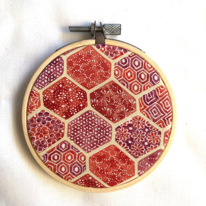 Vintage kimono wall hanging - tondo 8cm