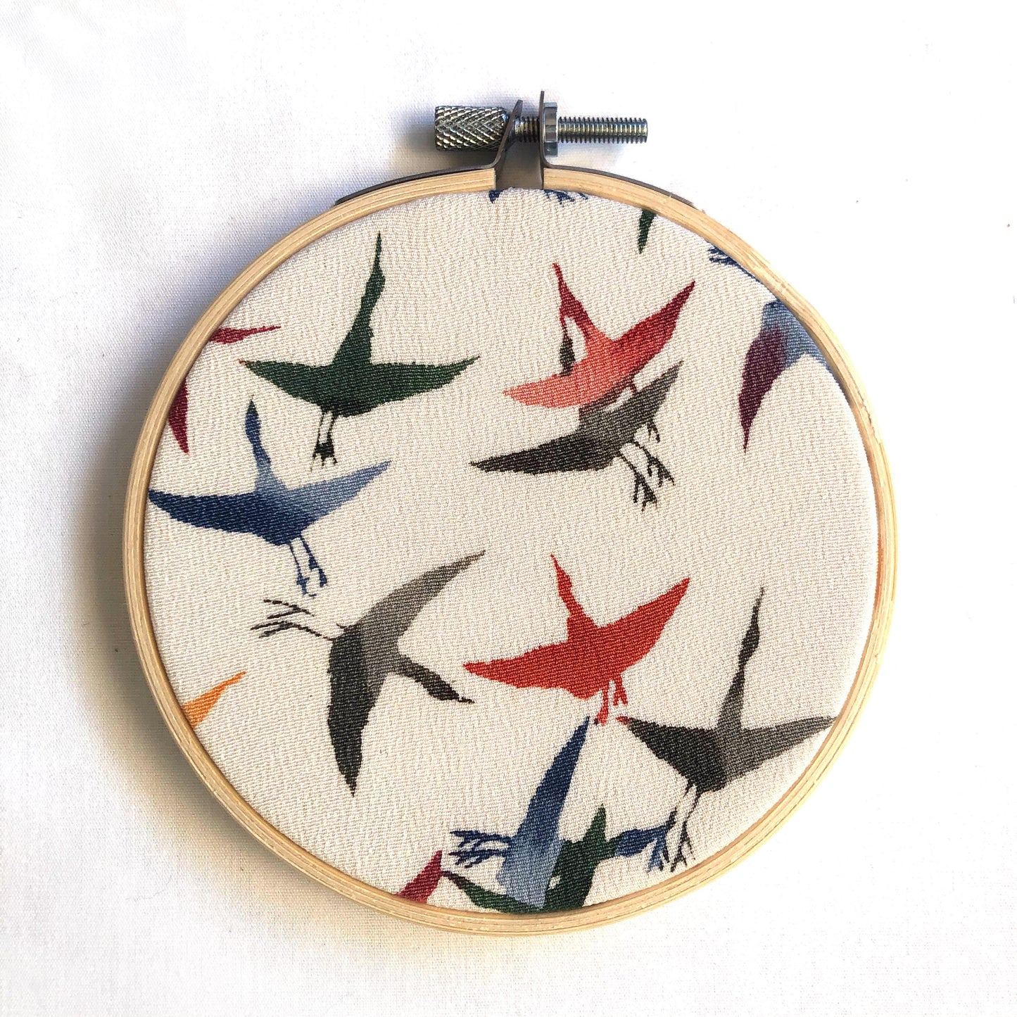 Vintage kimono wall hanging - tondo 10cm