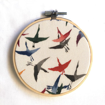 Vintage kimono wall hanging - tondo 10cm