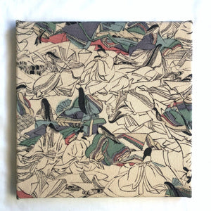 Vintage kimono wall hangings - square (series 2)