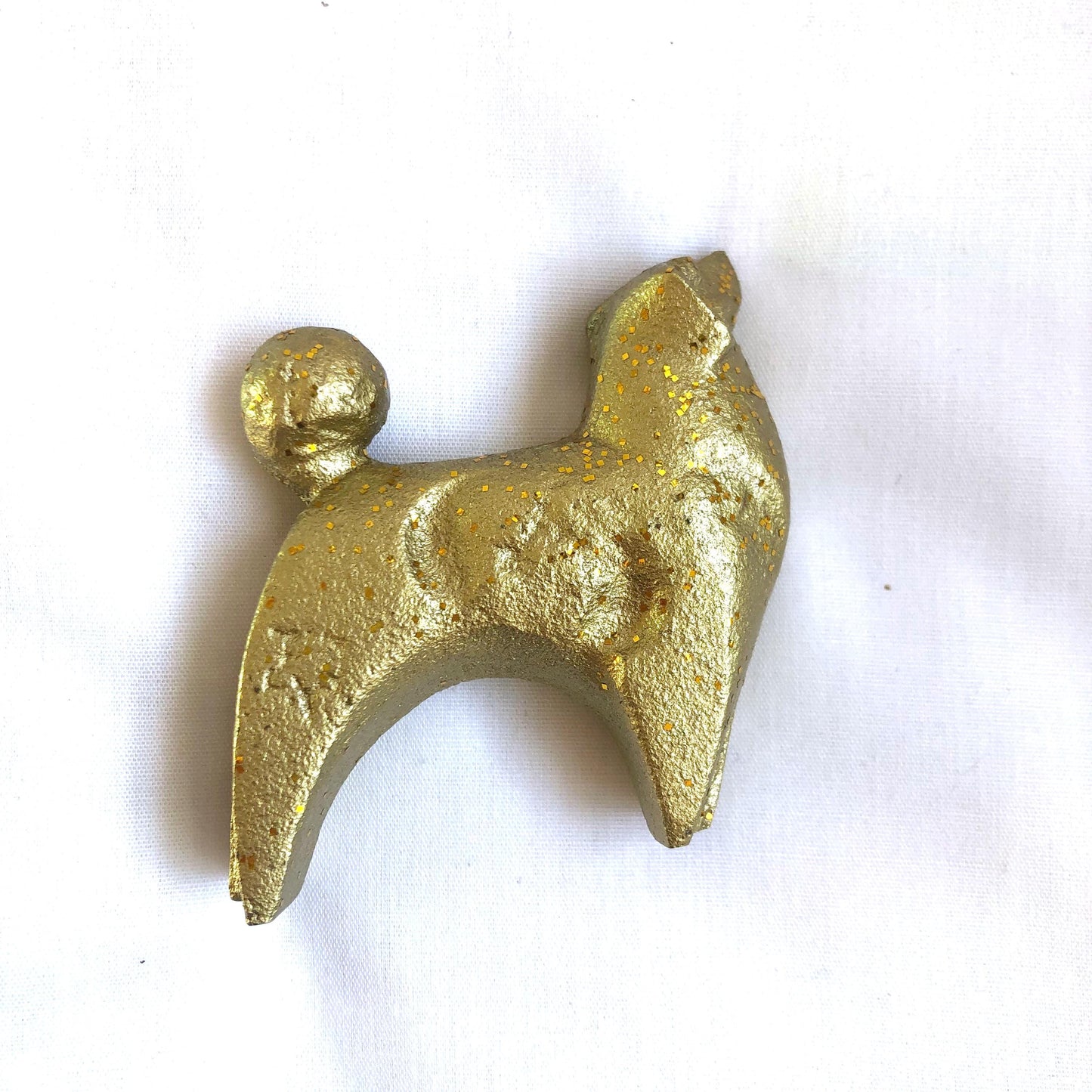 Miniature iron cast paperweight - golden zodiac animals