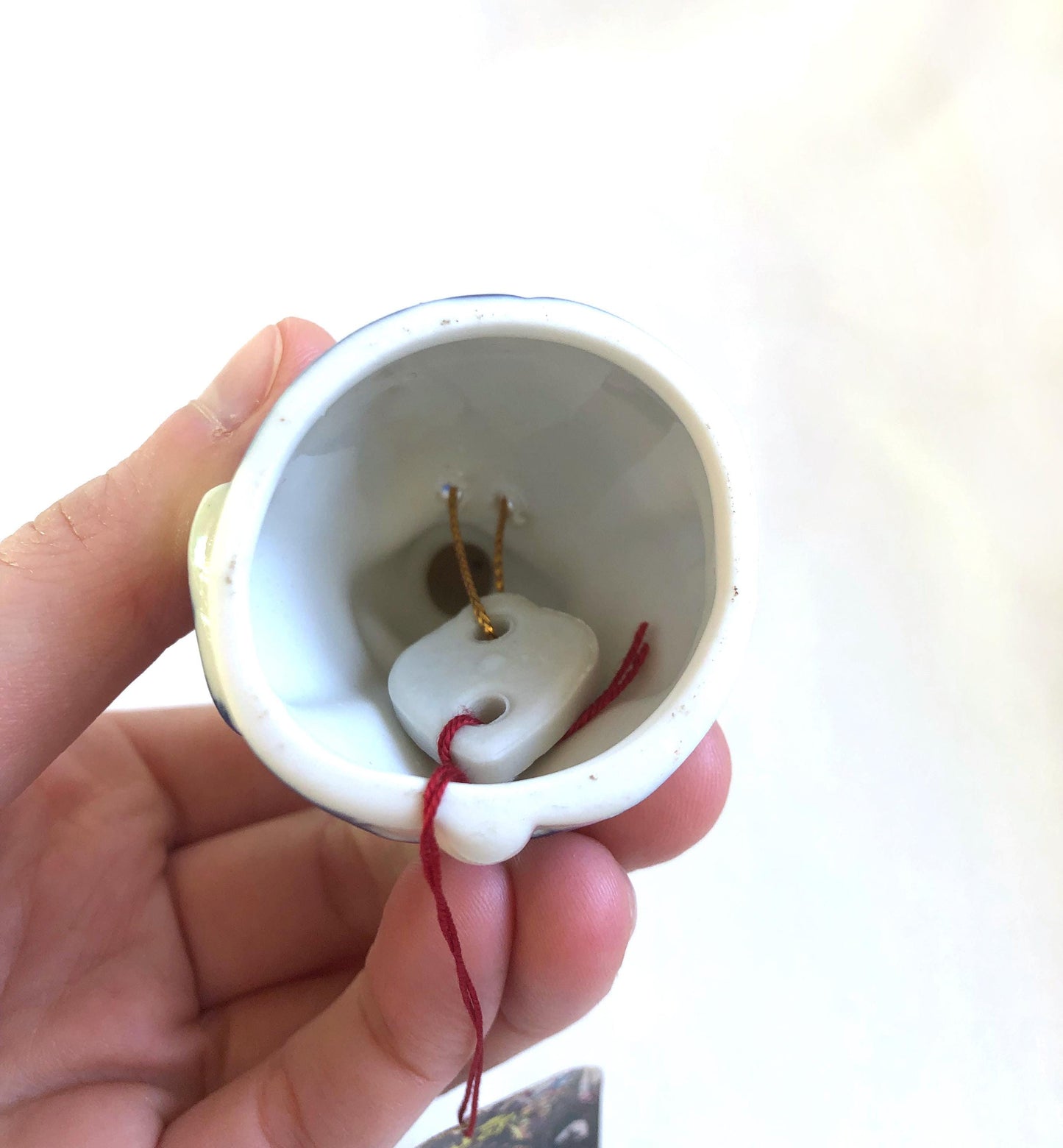 Showa retro porcelain wind chime - maiko from Nagasaki