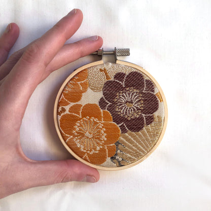 Vintage obi wall hanging - tondo 8cm