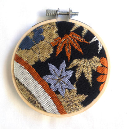 Vintage obi wall hanging - tondo 8cm