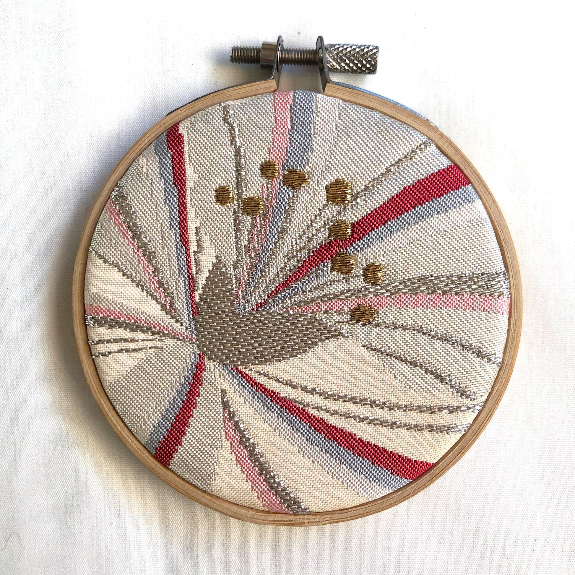 Vintage obi wall hanging - tondo 8cm