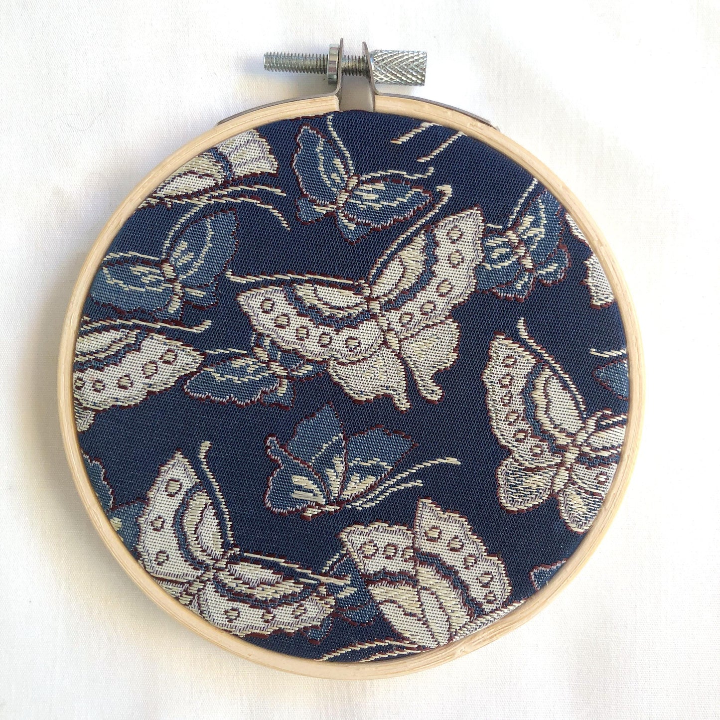 Vintage obi wall hanging - tondo 10cm