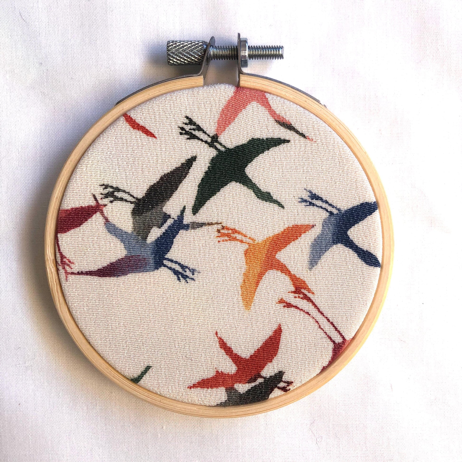 Vintage kimono wall hanging - tondo 8cm