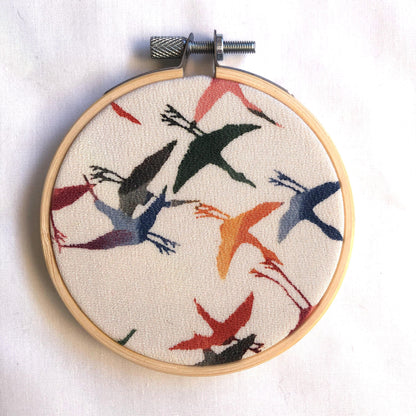 Vintage kimono wall hanging - tondo 8cm