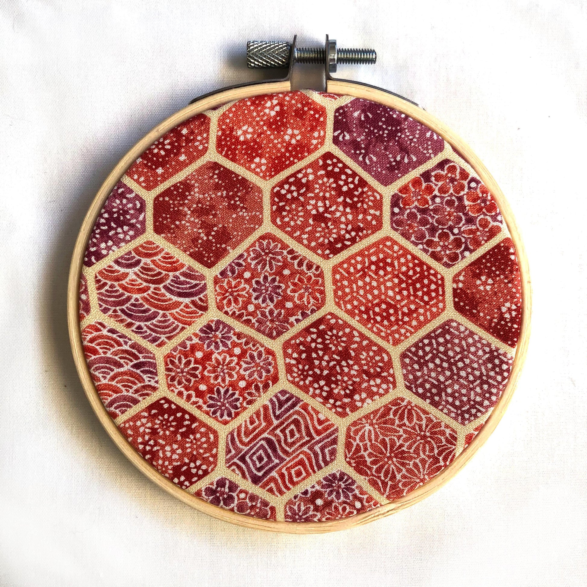 Vintage kimono wall hanging - tondo 10cm