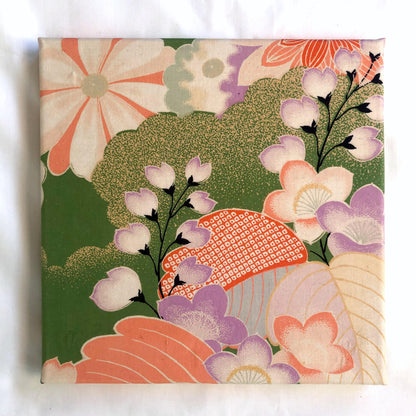 Vintage kimono wall hangings - square (series 2)