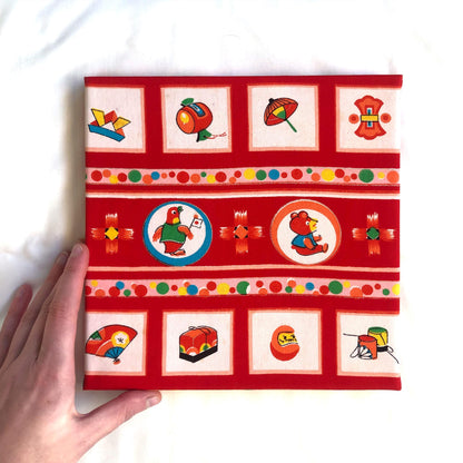 Vintage kimono wall hangings - square (series 2)