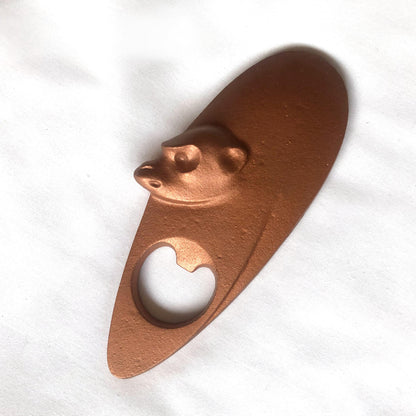 Japanese cast iron bottle opener - monkey
