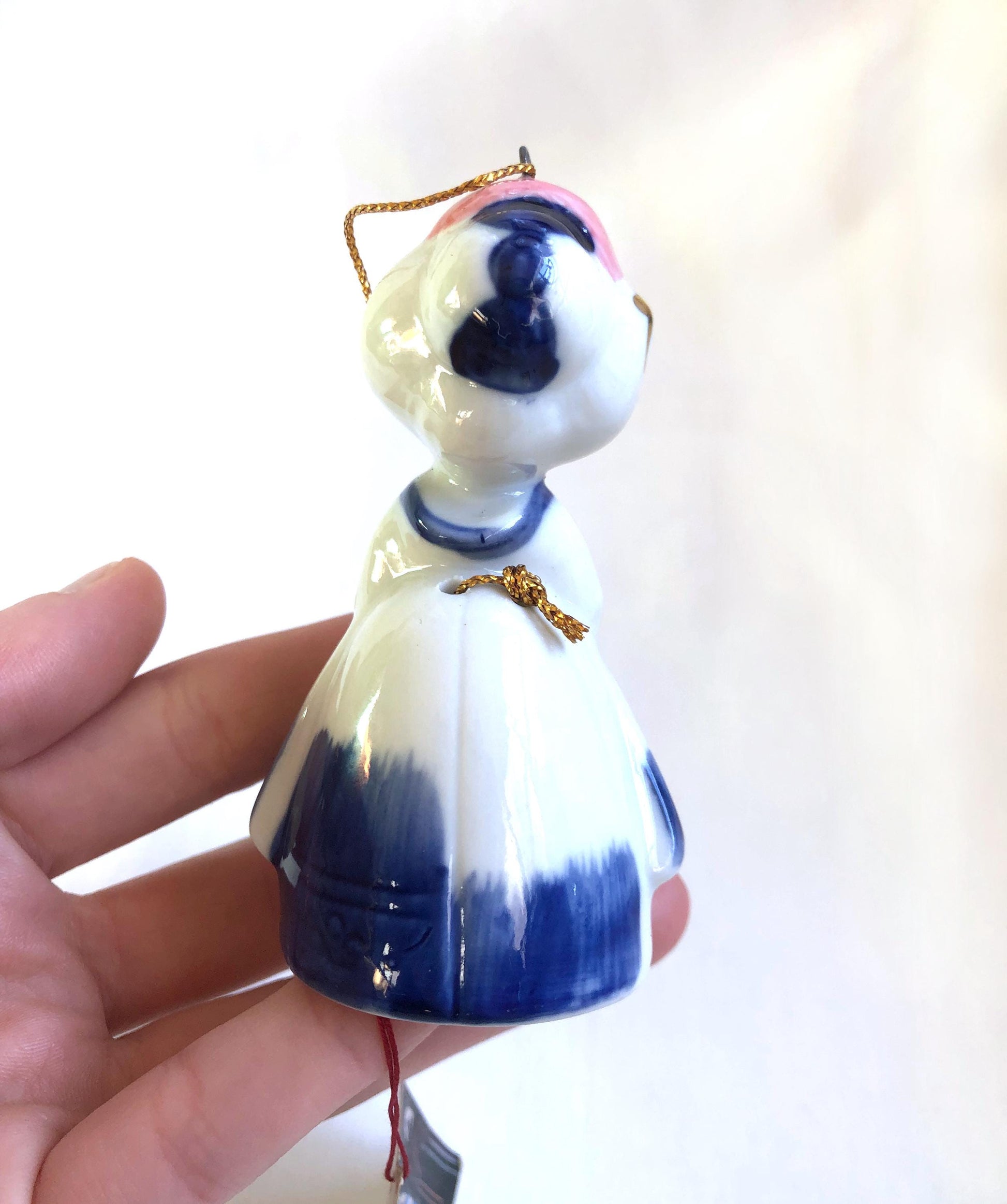 Showa retro porcelain wind chime - maiko from Nagasaki