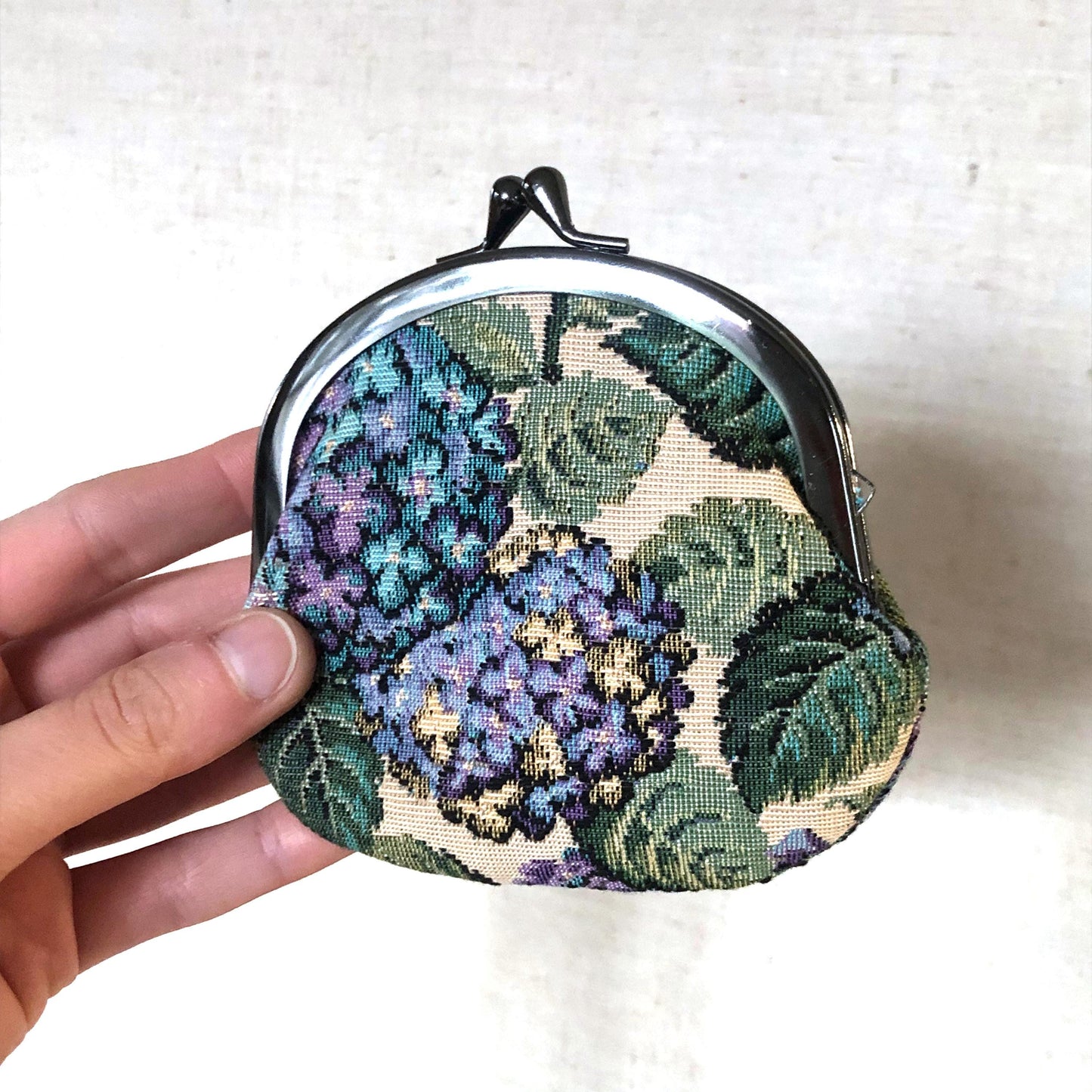 Cute Japanese coin purse - hydrangea flowers