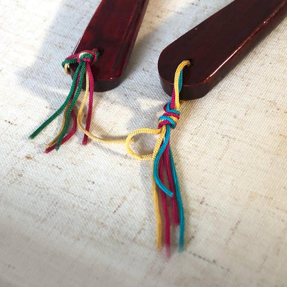 Souvenir from Tsukuba Expo '85 - fabric fan from Korean pavilion (set of 2)