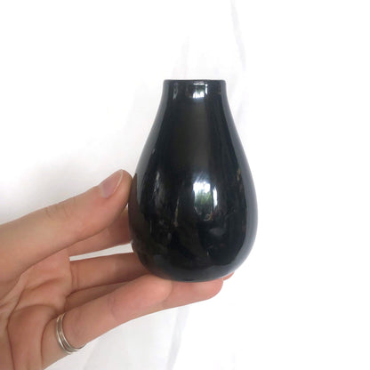 Japanese lacquer container - miniature eggplant